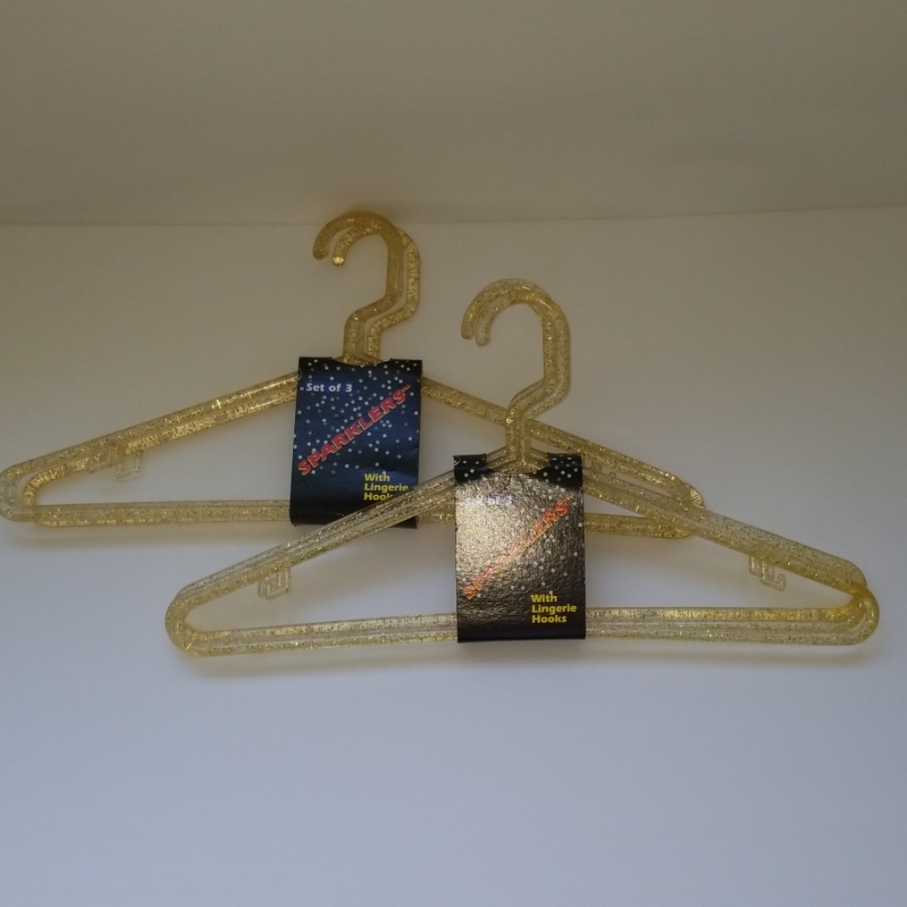 Vintage NOS Sparklers Clothes Hangers Confetti